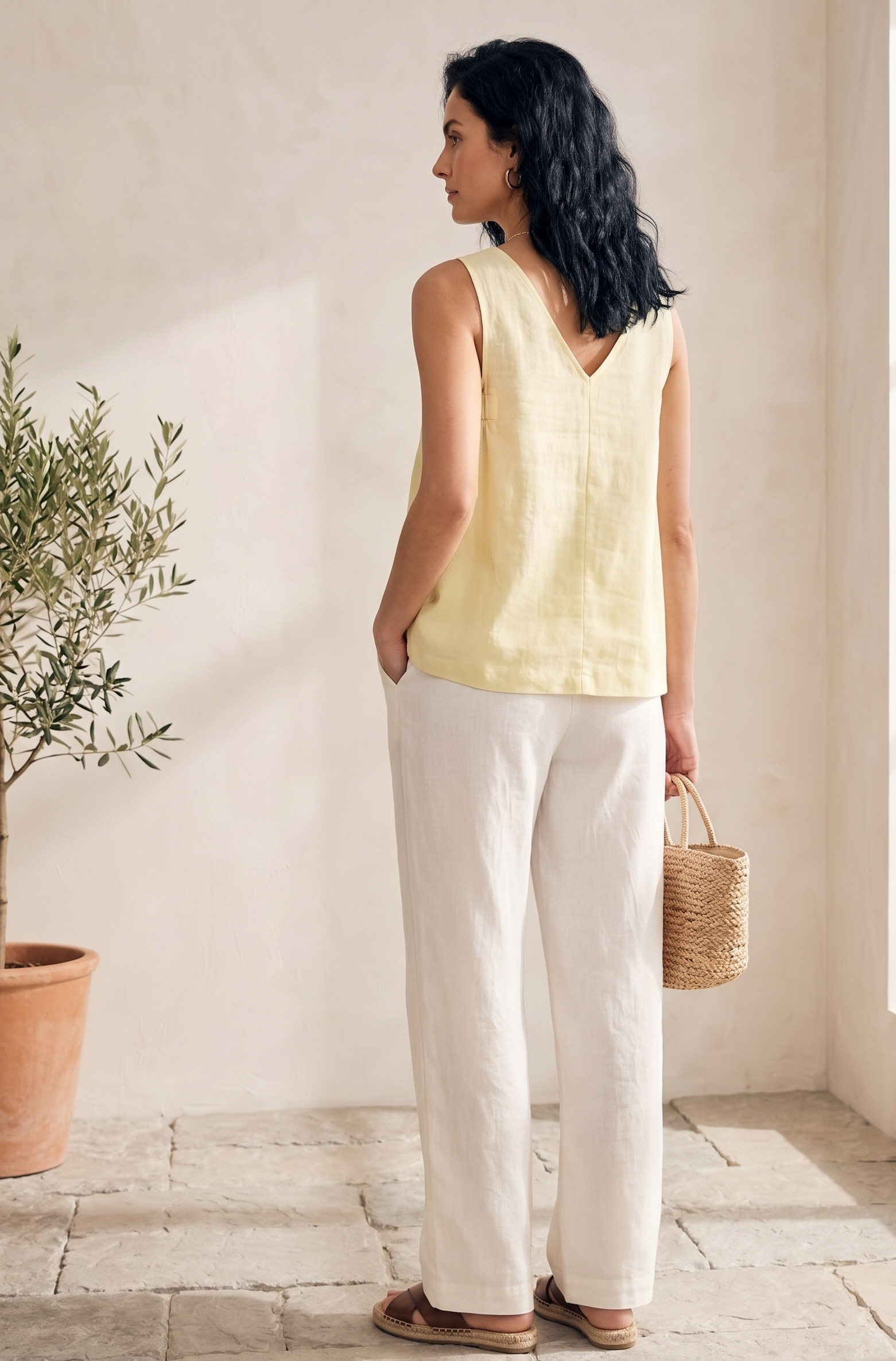 Primrose Linen Top