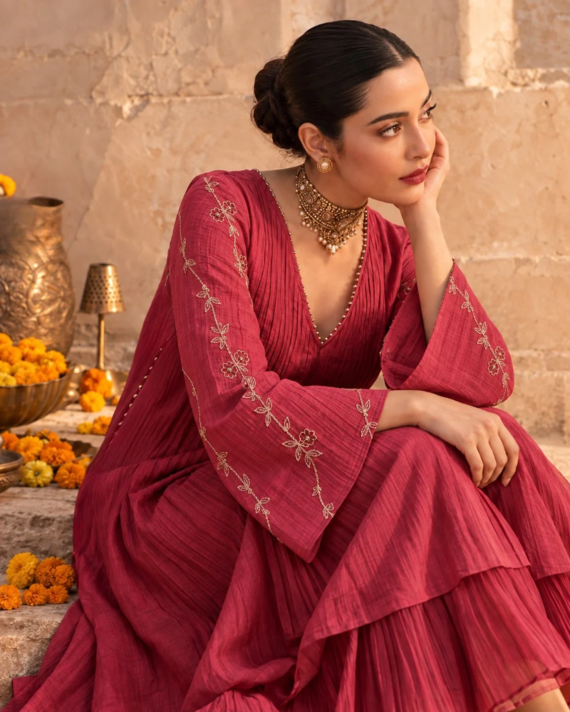 Surkh Mahi dress