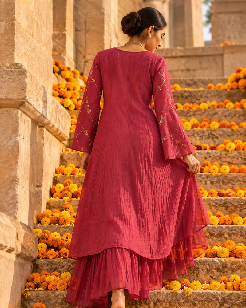 Surkh Mahi dress