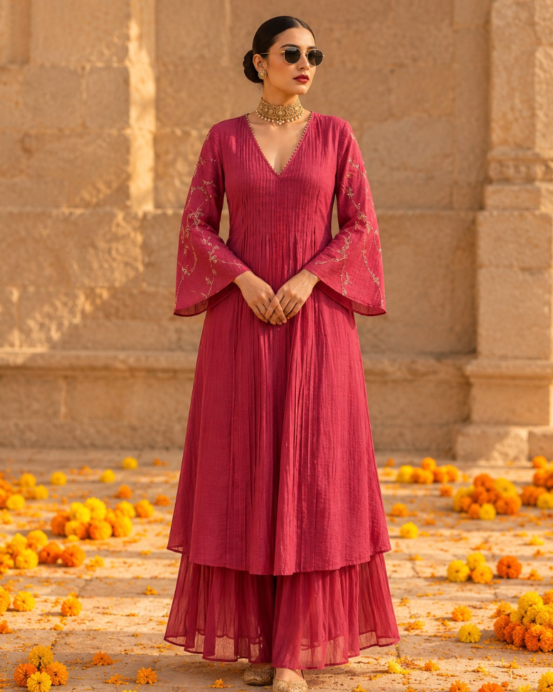 Surkh Mahi dress