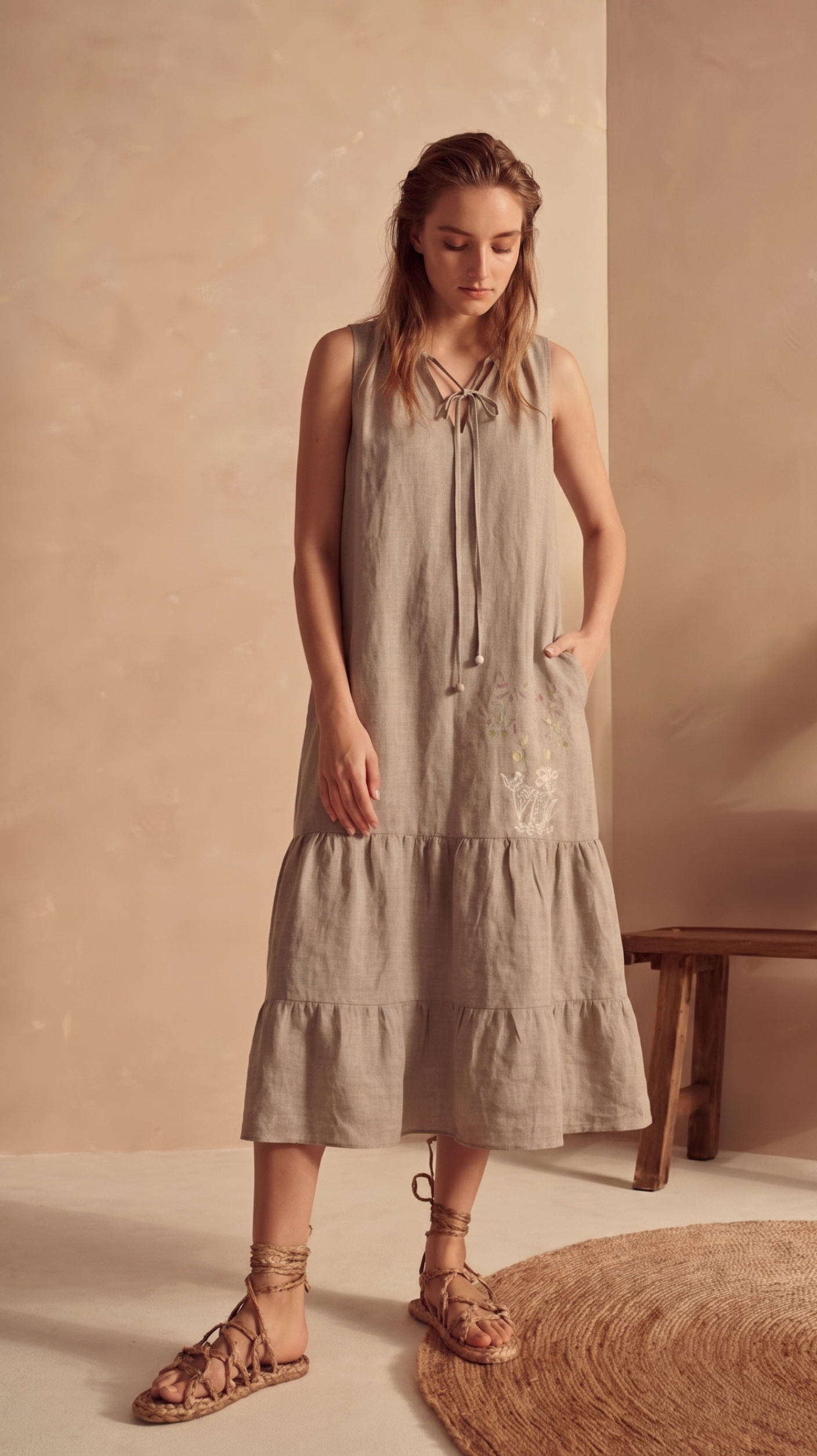 Softly structured with a grounded flow, Evara is designed for quiet movement and ease.
